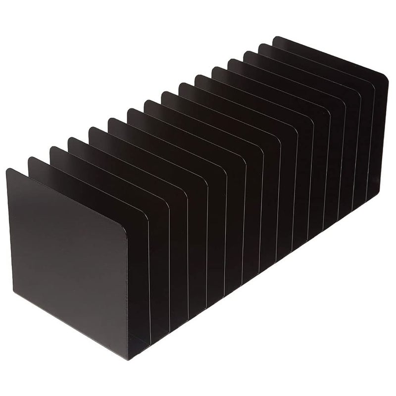 MMF Industries STEELMASTER Desk File Organizer | 15 Compartments | Scratch & Chip-Resistant Finish | Durable Steel Construction | Vertical File Organizer - Image 1